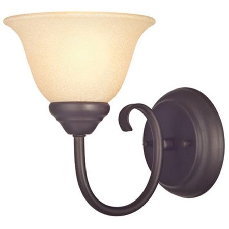 BRIGHTBOMB 62227 1 Light; Wall Fixture - Dark Bronze Finish BR30030